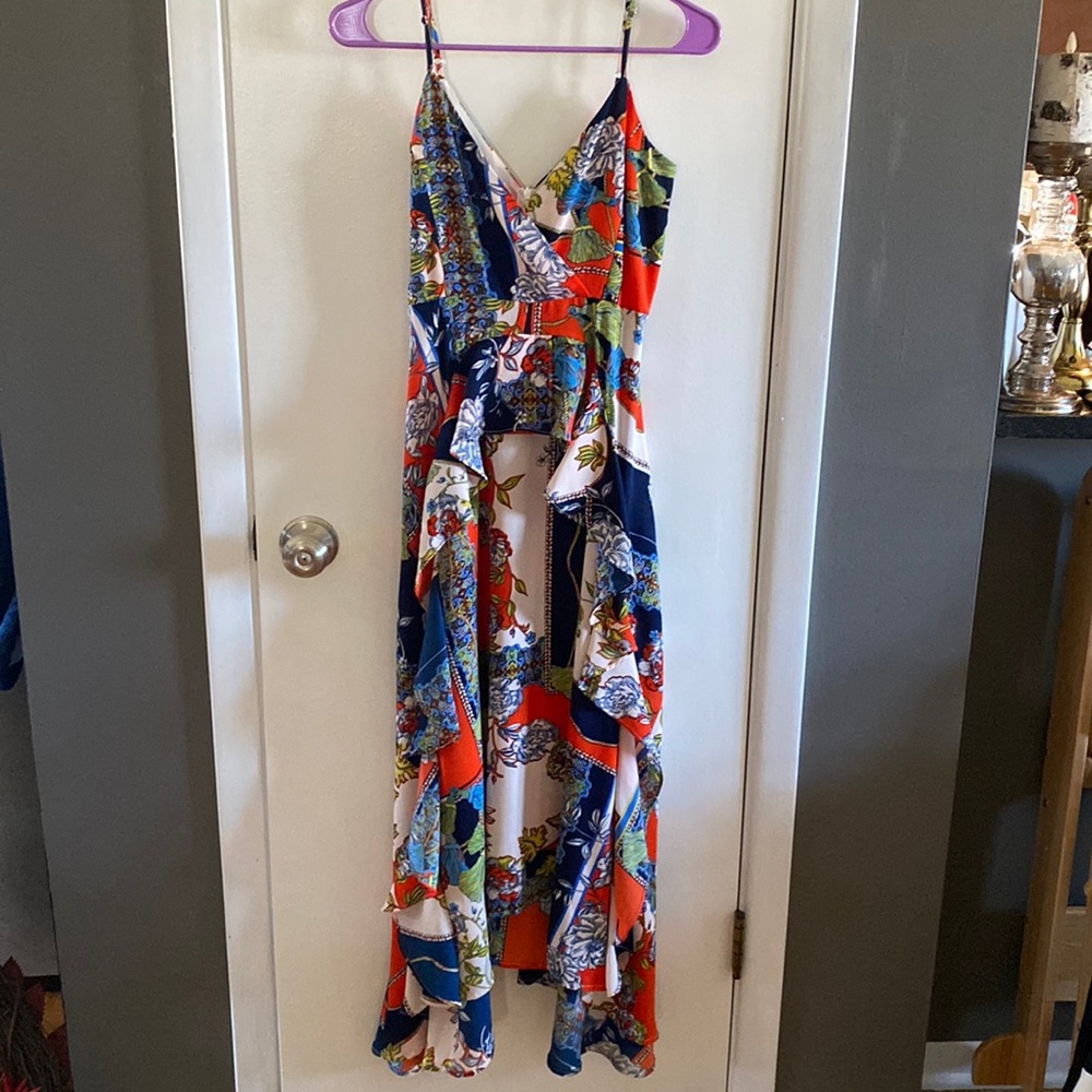 Colorful Flowy Long Dress
